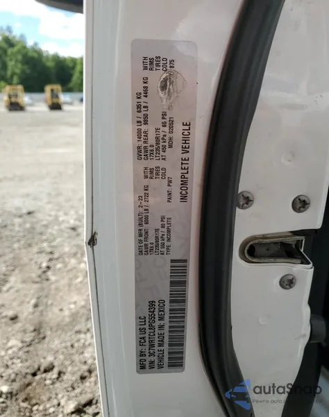 2023 Ram 3500 z USA, uszkodzony, nr VIN 3C7WRTCL8PG554399